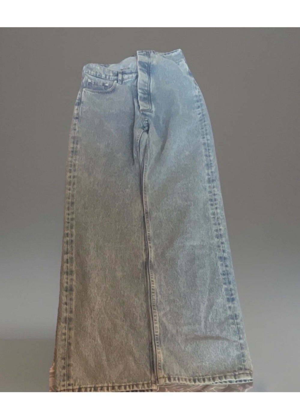Y/Project Light Blue Denim Jeans with Contrast Stitching